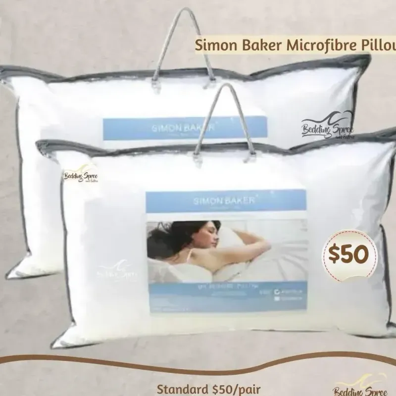 From the Bedding Spree and Extras promotion Simon Baker Microfibre Pillow