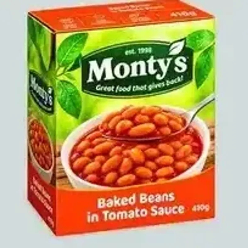 Monty's Baked Beans in Tomato Sauce
