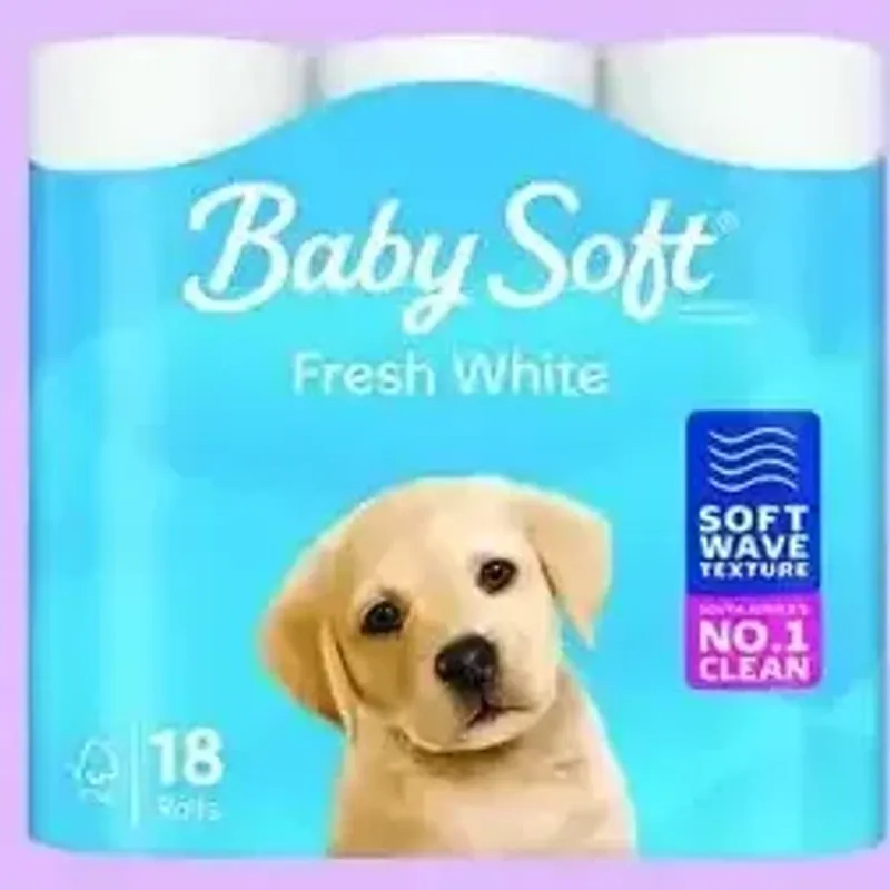 Baby Soft Fresh White Toilet Rolls
