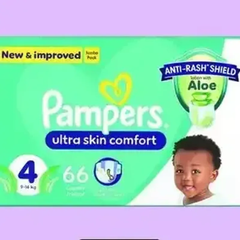Pampers Ultra Skin Comfort Nappies Size 4