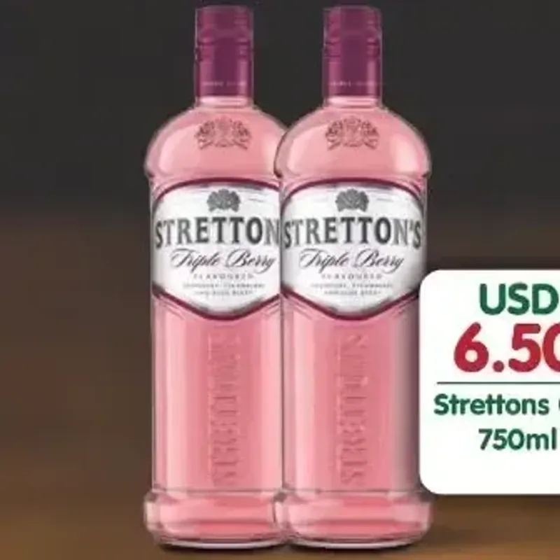 From the Gain Cash & Carry promotion Stretton's Gin
