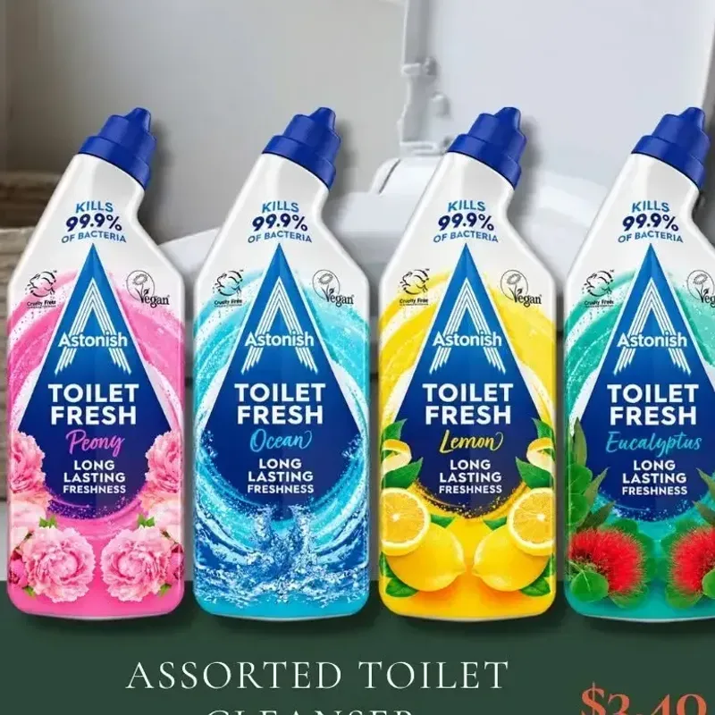 From the Harry's promotion Astonish Toilet Fresh Assorted