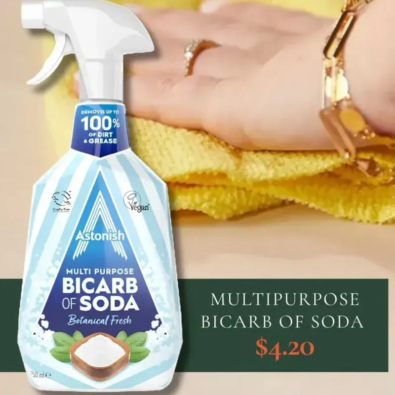 From the Harry's promotion Astonish Multipurpose Bicarb of Soda Cleaner