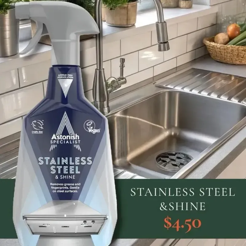 From the Harry's promotion Astonish Stainless Steel & Shine