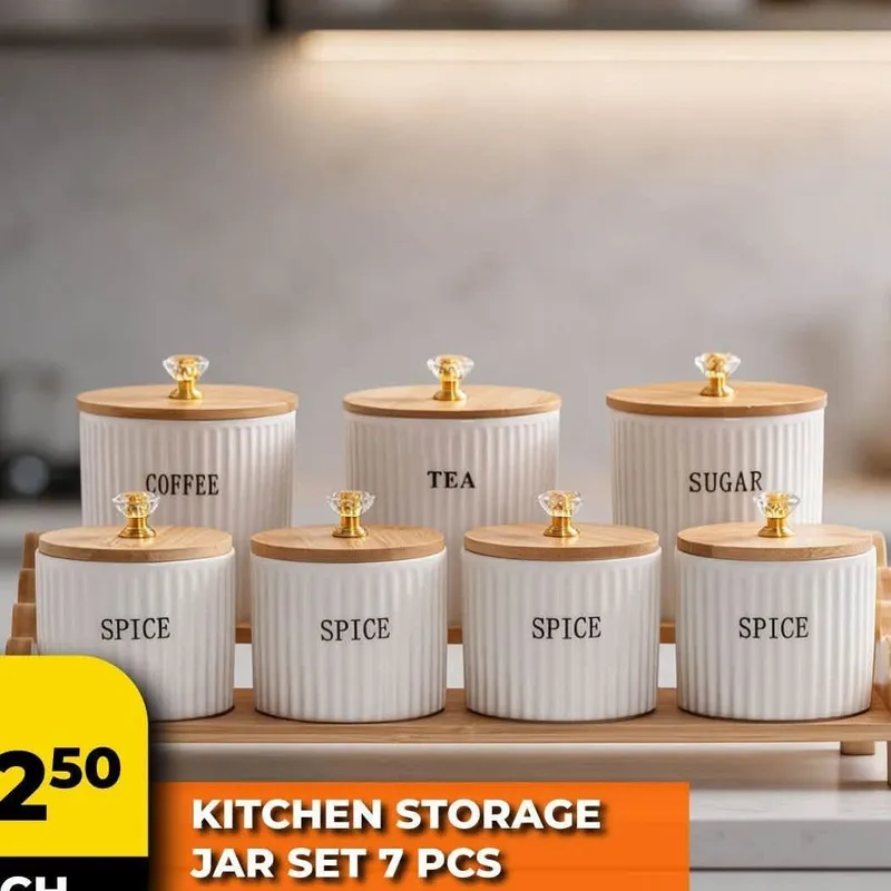 Kitchen Storage Jar Set 7 pcs