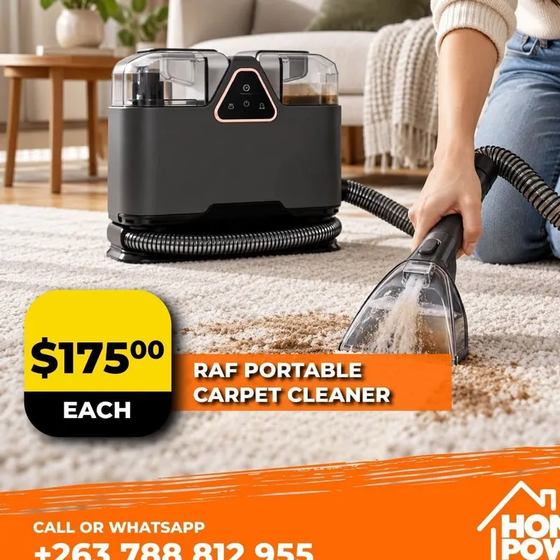 From the Home & Power promotion RAF Portable Carpet Cleaner