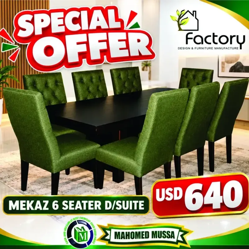Mekaz 6 Seater Dining Suite