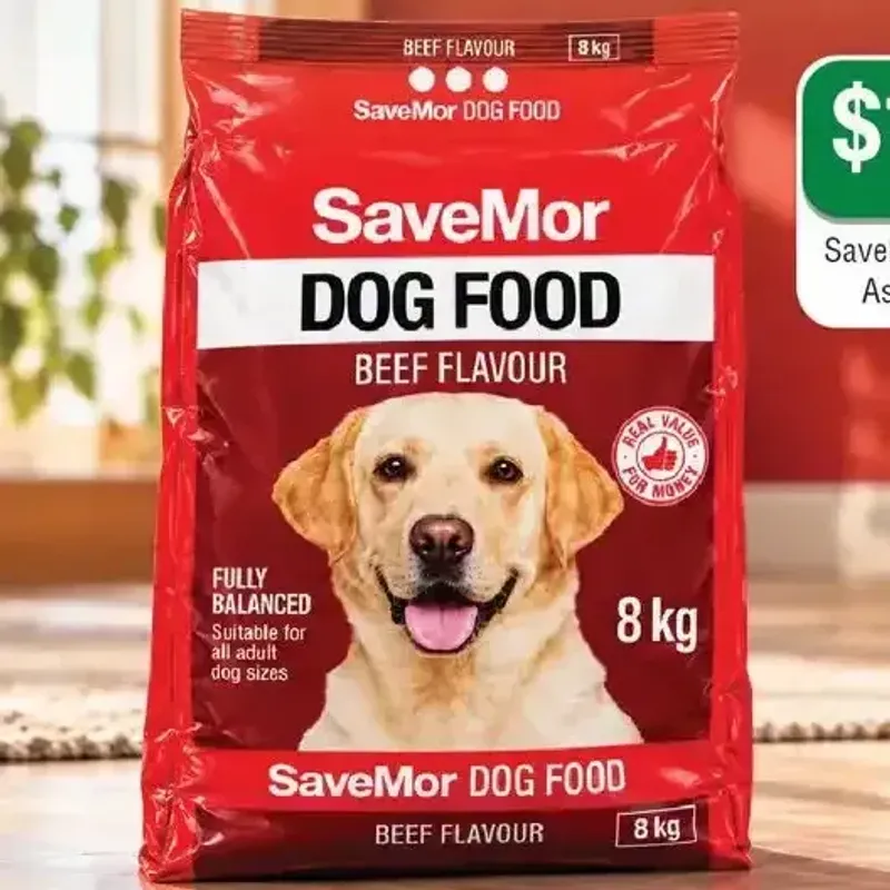 From the Spar Zimbabwe promotion SaveMor Dog Food Assorted