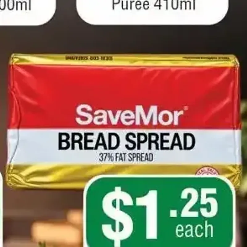 From the Spar Zimbabwe promotion SaveMor Bread Spread