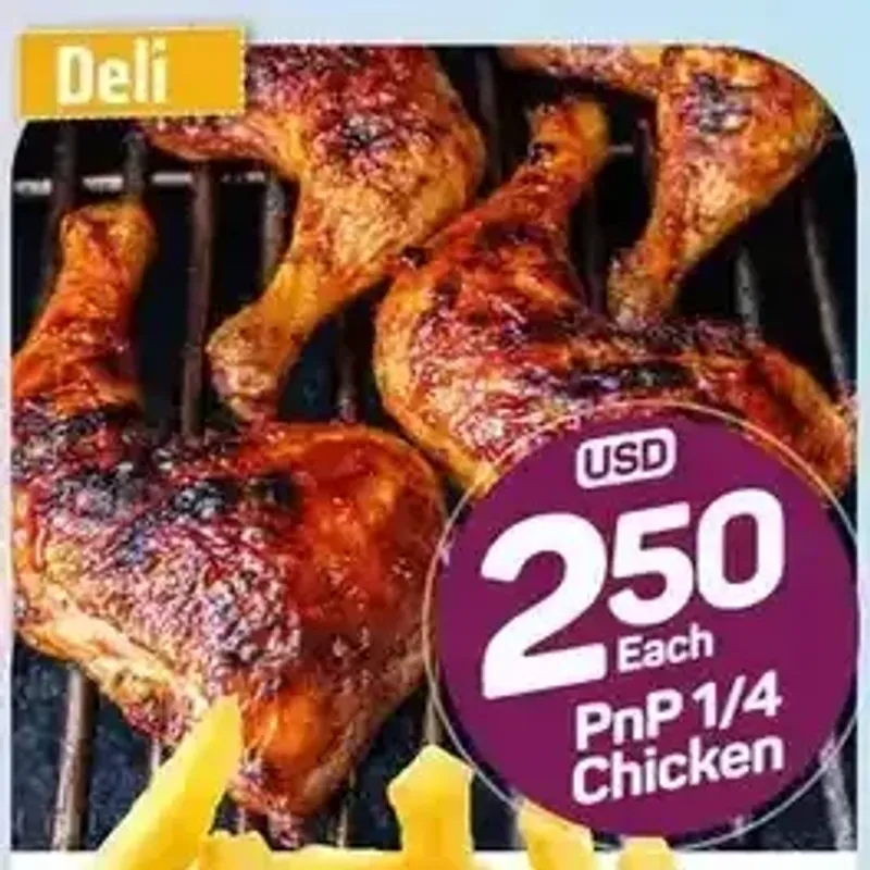From the TM Pick n Pay promotion TM Pick n Pay Quarter Chicken