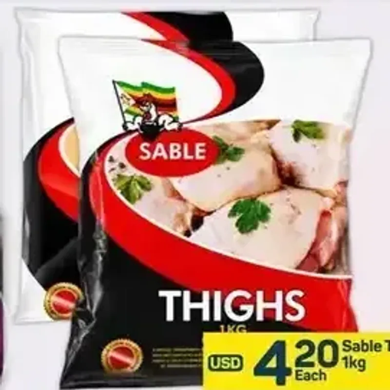 From the TM Pick n Pay promotion Sable Chicken Thighs