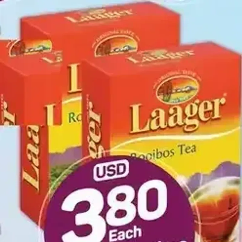 From the TM Pick n Pay promotion Laager Rooibos Tea Bags