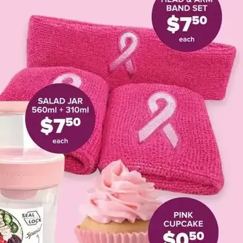 Pink Head & Arm Band Set
