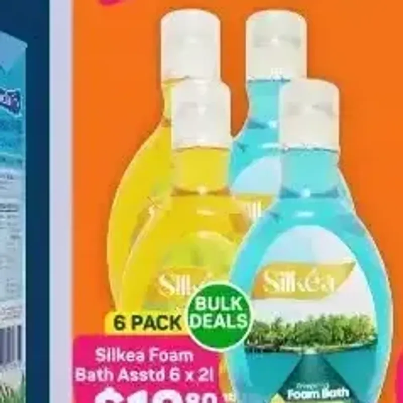 From the TM Pick n Pay promotion Silkea Foam Bath Assorted