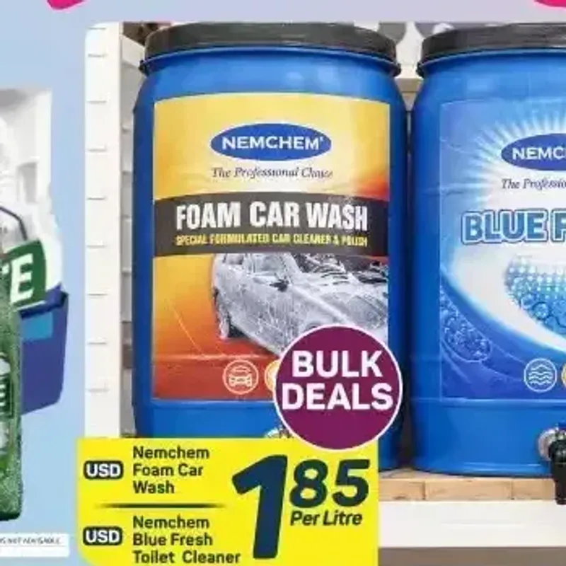 From the TM Pick n Pay promotion Nemchem Foam Car Wash