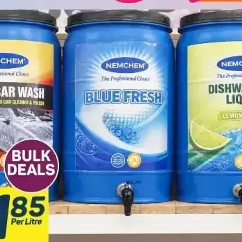 From the TM Pick n Pay promotion Nemchem Blue Fresh Toilet Cleaner