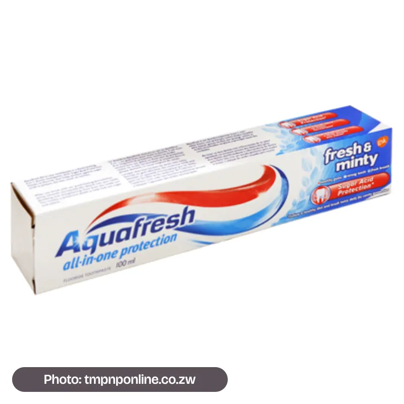 Photo: tmpnponline.co.zw Aquafresh Fresh&Minty T/Past