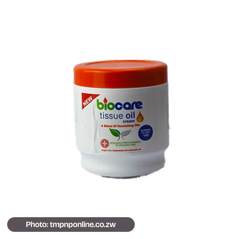 Photo: tmpnponline.co.zw Biocare Tissue Oil Crm N/D Skin 500