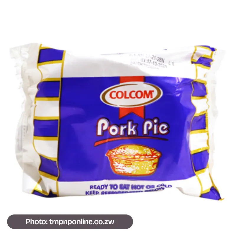 Photo: tmpnponline.co.zw Colcom Pie Pork Small