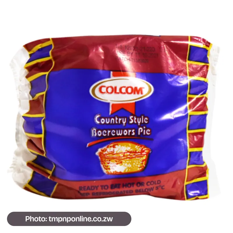 Photo: tmpnponline.co.zw Colcom Pie.Wors Small