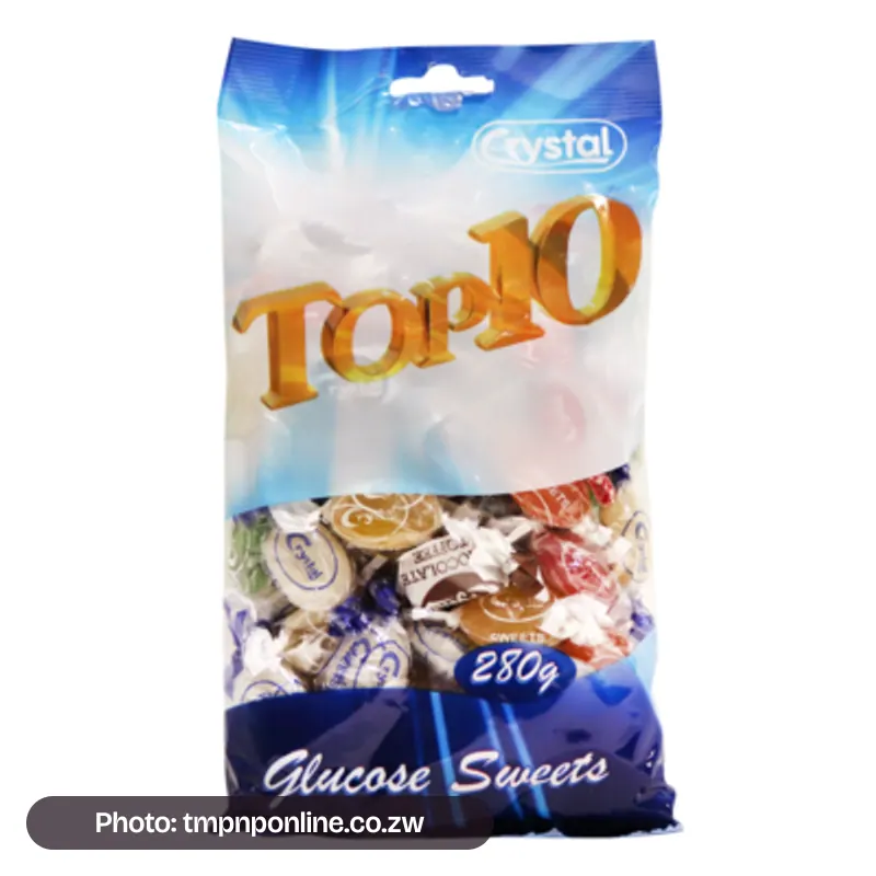 Photo: tmpnponline.co.zw Crystal Top Ten Sweets