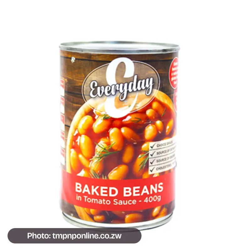 Photo: tmpnponline.co.zw Everyday Beans In Tomato
