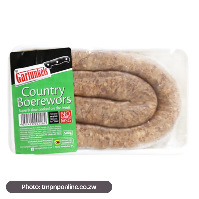 Photo: tmpnponline.co.zw Garfunkels Country Boerewors
