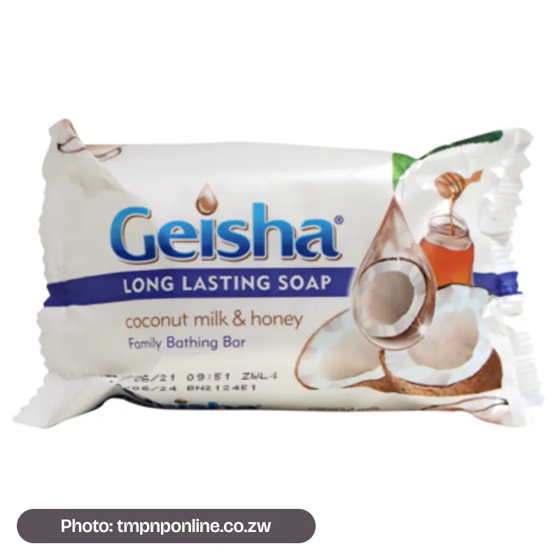 Photo: tmpnponline.co.zw Geisha Soap White & Honey