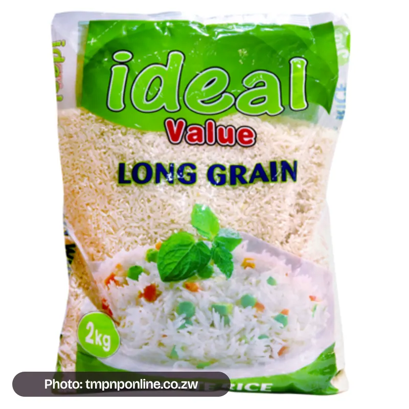 Photo: tmpnponline.co.zw Ideal Value Long Grain Rice