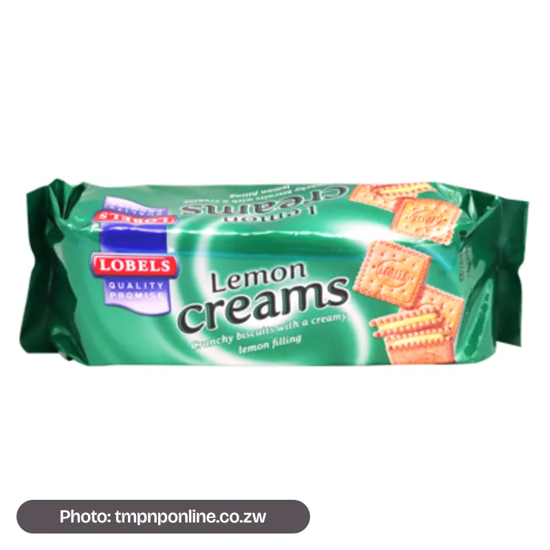 Photo: tmpnponline.co.zw Lobels Biscuits Lemon Cream