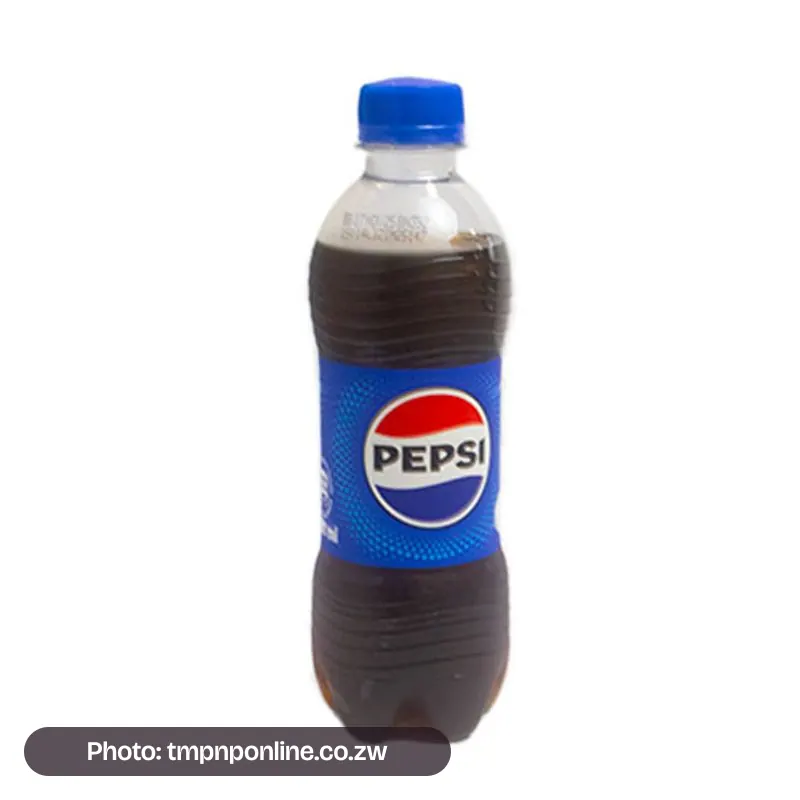 Photo: tmpnponline.co.zw Pepsi Regular Cola Pet