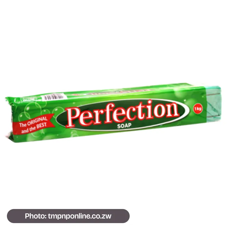 Photo: tmpnponline.co.zw Perfection Bar Soap Wrapped