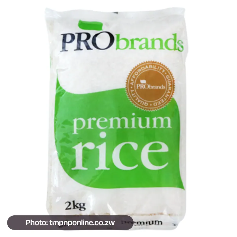 Photo: tmpnponline.co.zw Probrands Premium Quality Rice