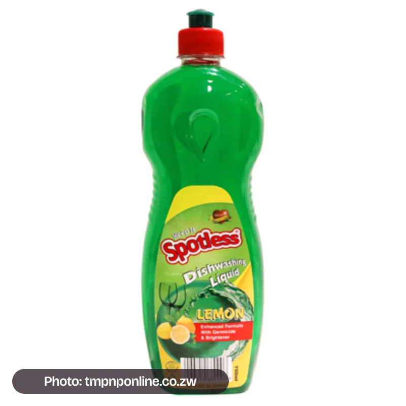 Photo: tmpnponline.co.zw Spotless Dishwash Liquid