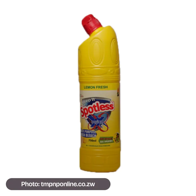 Photo: tmpnponline.co.zw Spotless Thick Bleach Lemon