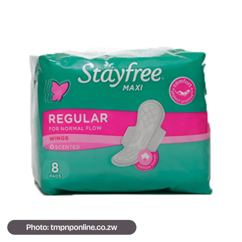 STAYFREE MAXI WINGS SCENTED PADS 8s