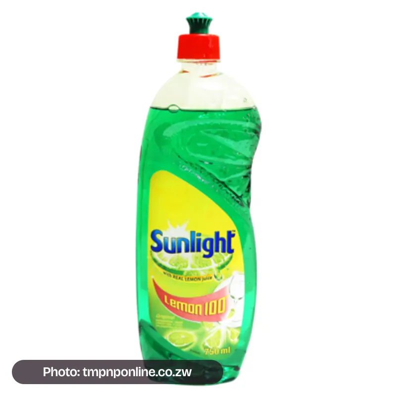 Photo: tmpnponline.co.zw Sunlight Dishwashing Liquid Lemon