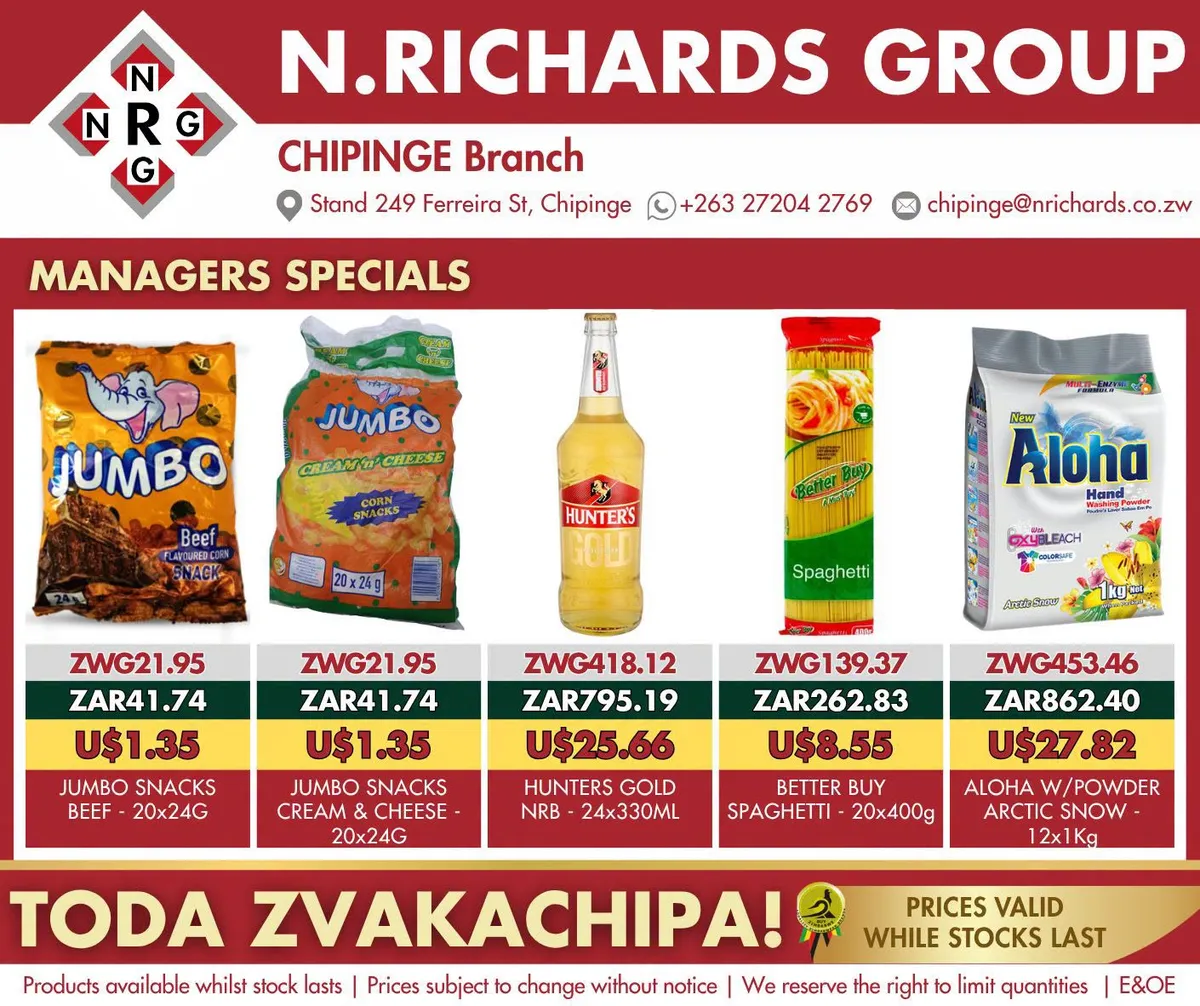 N.Richards Group Managers specials, image 1