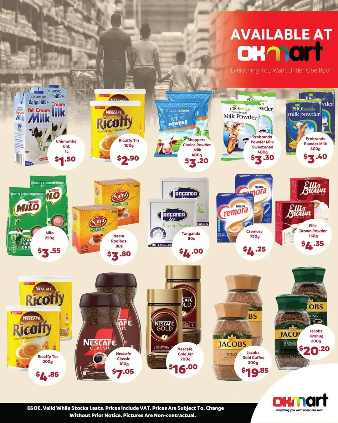 OK Zimbabwe Tea, coffee and milk, image 1